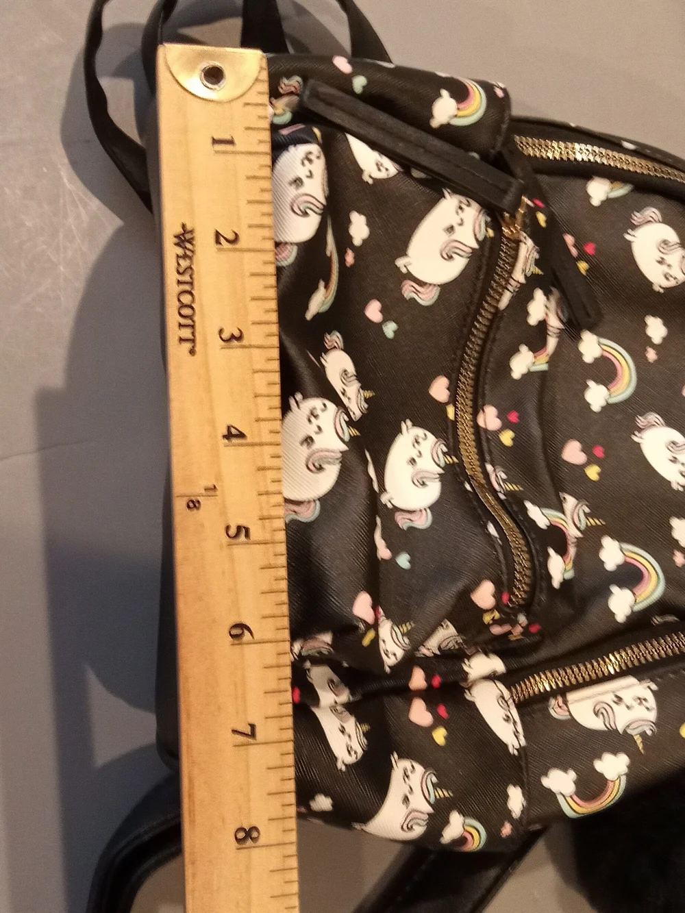 LD Pusheen Cat Unicorn Rainbow Hearts Mini Backpack